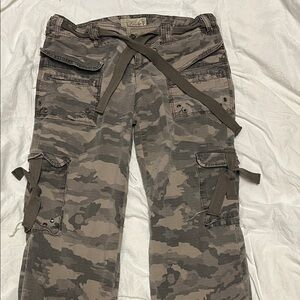 Camouflage Boot Cut Pants